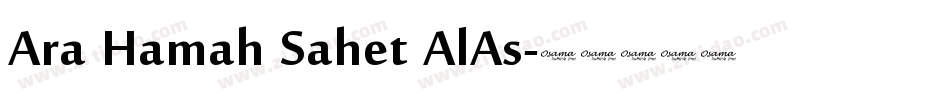 Ara Hamah Sahet AlAs字体转换